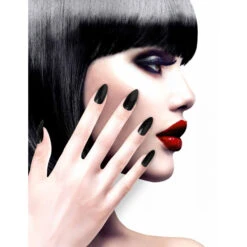 Boutique De Carnaval D'Halloween -Boutique De Carnaval D'Halloween 12 faux ongles longs pointus adhesifs femme 46416