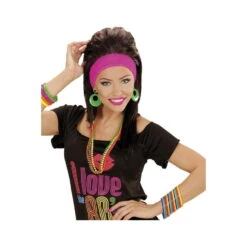 Boutique De Carnaval D'Halloween 29 15 Bracelets Multicolores Années 80