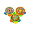 3 Mini Tambours Multicolores -Boutique De Carnaval D'Halloween 3 mini tambours multicolores