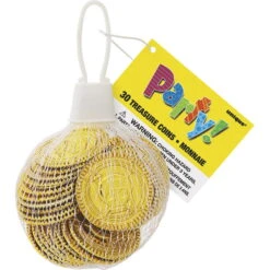 30 Fausses Pièces D'or Tête De Mort -Boutique De Carnaval D'Halloween 30 fausses pieces d or tete de mort 19580