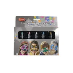 5 Crayons Maquillage Effet Brillant Perlé De 2,8g