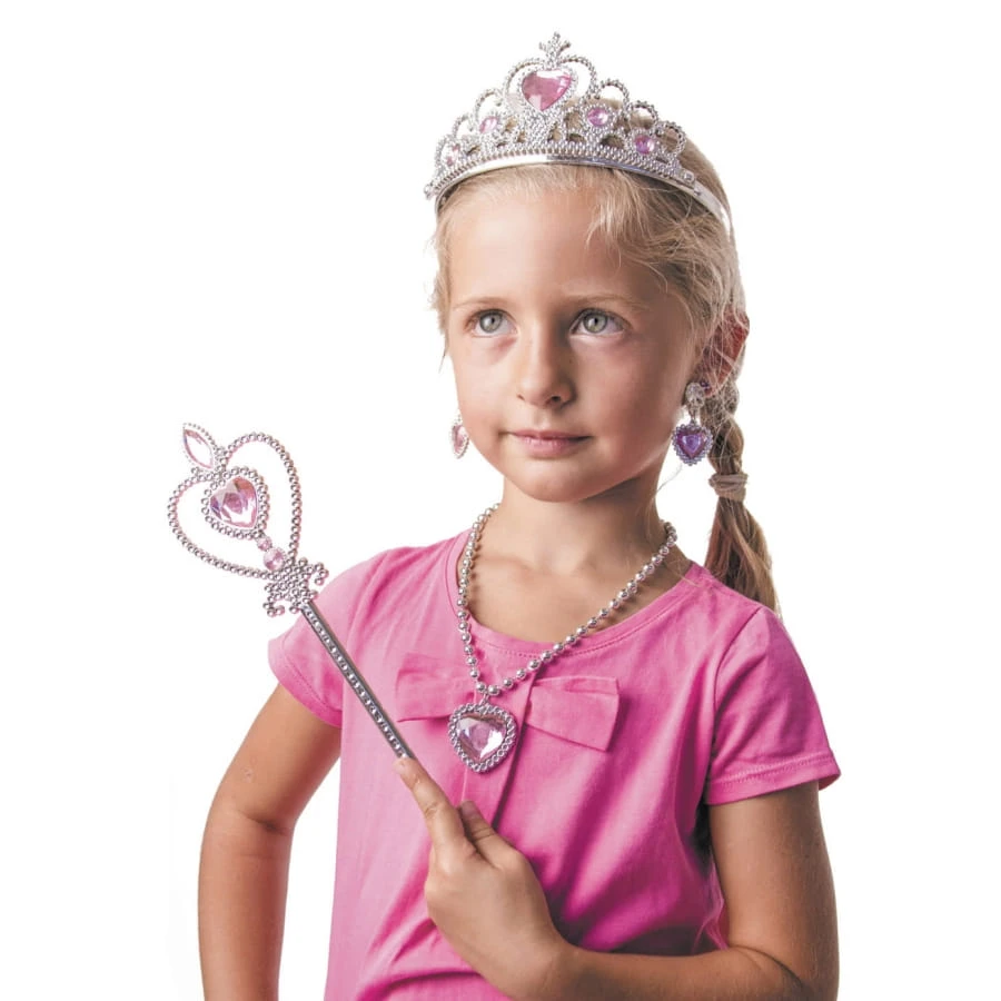Accessoires Rose De Princesse Pour Enfant 3 Accessoires Rose De Princesse Pour Enfant
