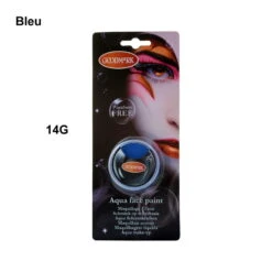 Aquacolor Maquillage Pour Visage Sans Paraben -Boutique De Carnaval D'Halloween Aquacolor maquillage pour visage sans paraben bleu