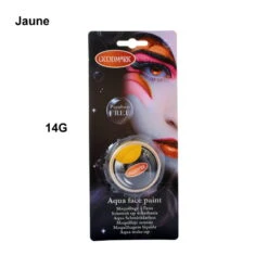 Aquacolor Maquillage Pour Visage Sans Paraben -Boutique De Carnaval D'Halloween Aquacolor maquillage pour visage sans paraben jaune