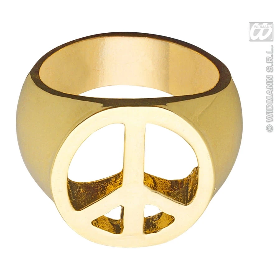 Bague Dorée Peace And Love 3 Bague Dorée Peace And Love