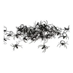 Bagues Araignées Noires En Plastique