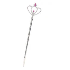 Baguette Sceptre De Princesse Argenté, 38cm