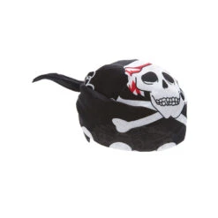 Bandana Noir Imprimé Crâne De Pirate