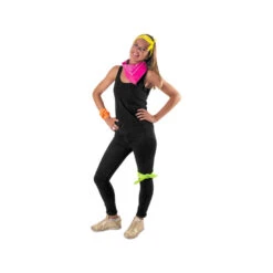 Bandana Rose Fluo -Boutique De Carnaval D'Halloween Bandana rose fluo 37527