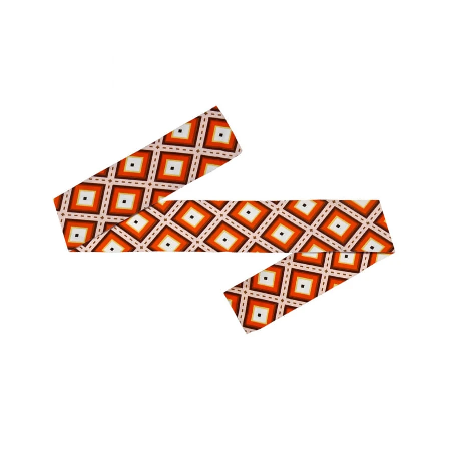 Bandeau Orange Motifs Années 70 4 Bandeau Orange Motifs Années 70 – Image 2