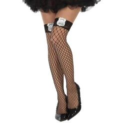 Costume SWAT Sexy Pour Femme -Boutique De Carnaval D'Halloween Bas resille noire insigne de police