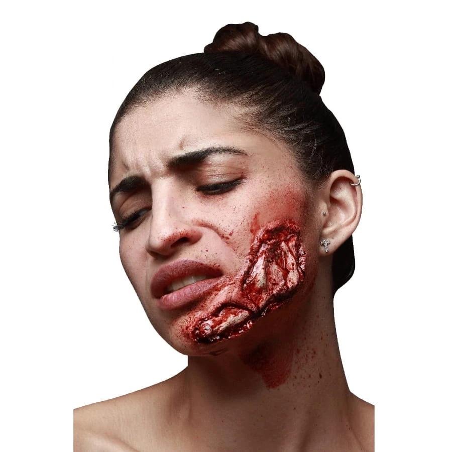 Blessure Mâchoire Fracturée En Latex 3 Blessure Mâchoire Fracturée En Latex