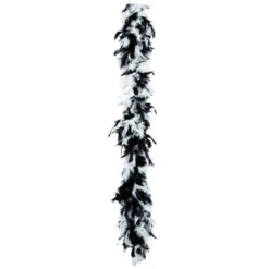 Boa Plume Blanche Et Noire 180 Cm
