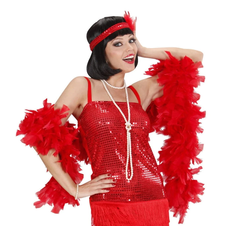 Boa Rouge Uni De 180cm 3 Boa Rouge Uni De 180cm