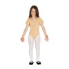 Body Beige Manches Courtes Pour Fille -Boutique De Carnaval D'Halloween Body beige manches courtes pour fille