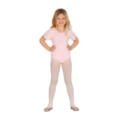 Body Rose Courtes Manches Pour Fille