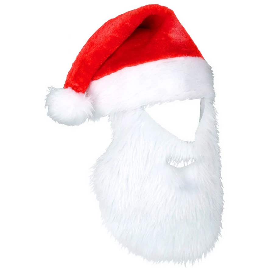 Bonnet Rouge Avec Barbe De Père Noël 3 Bonnet Rouge Avec Barbe De Père Noël