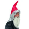 Bonnet Rouge Et Barbe Grise De Nain Pour Homme 1 Bonnet Rouge Et Barbe Grise De Nain Pour Homme -Boutique De Carnaval D'Halloween Bonnet rouge et barbe grise de nain pour homme