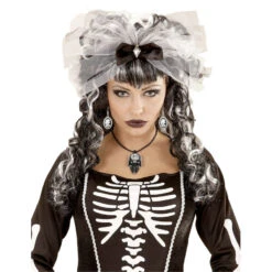 Boucles D'oreille Squelette Camées Noir Et Blanc 7 Boucles D'oreille Squelette Camées Noir Et Blanc -Boutique De Carnaval D'Halloween Boucles d oreille squelette camees noir et blanc 59829