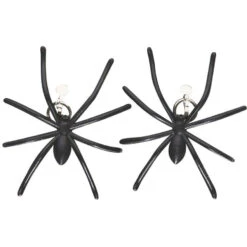 Boucles D'oreilles Araignées Noires -Boutique De Carnaval D'Halloween Boucles d oreilles araignees noires 25645