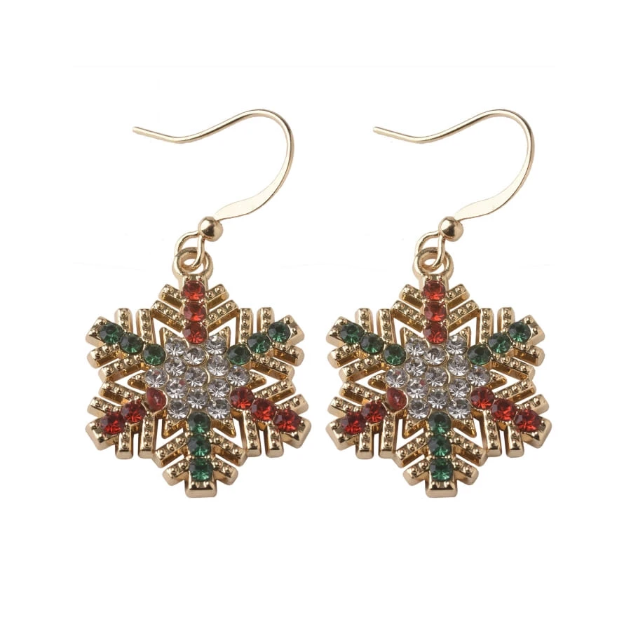 Boucles D Oreilles En Forme De Flocons De Neige 3 Boucles D Oreilles En Forme De Flocons De Neige
