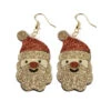 Boucles D'oreilles En Forme De Tête De Père Noel -Boutique De Carnaval D'Halloween Boucles d oreilles en forme de tete de pere noel