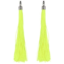 Boucles D'oreilles Longues Franges Fluo Adulte 9 Boucles D'oreilles Longues Franges Fluo Adulte -Boutique De Carnaval D'Halloween Boucles d oreilles longues franges fluo adulte 46593
