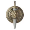 Bouclier Tête De Lion Avec épée -Boutique De Carnaval D'Halloween Bouclier tete de lion avec epee 1