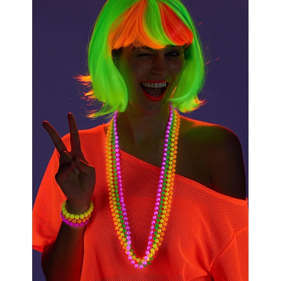 Bracelet De Perles Colorées Années 80 4 Bracelet De Perles Colorées Années 80 – Image 2