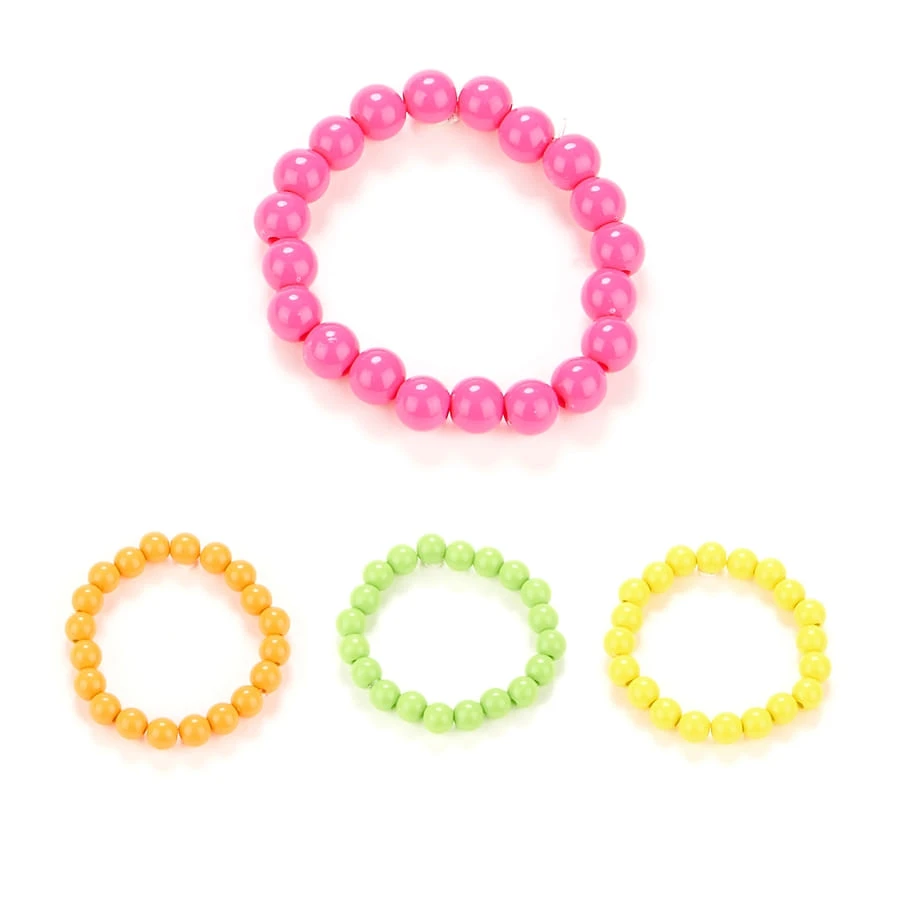 Bracelet De Perles Colorées Années 80 3 Bracelet De Perles Colorées Années 80