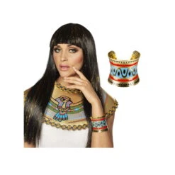 Bracelet Doré De Cléopatre Avec Motifs