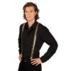 Bretelles Dorées Recouvertes De Sequins -Boutique De Carnaval D'Halloween Bretelles dorees recouvertes de sequins
