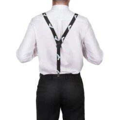 Bretelles Noires Imprimé Revolver -Boutique De Carnaval D'Halloween Bretelles noires imprime revolver 29195