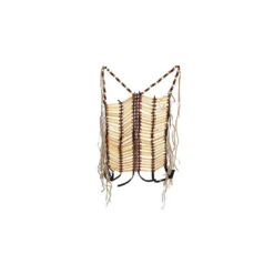 Bustier Indien Naturel Perles Et Tubes De Bois