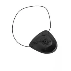 Cache Oeil Noir Avec Symbole Pirate En Relief -Boutique De Carnaval D'Halloween Cache oeil noir avec symbole pirate en relief 38713