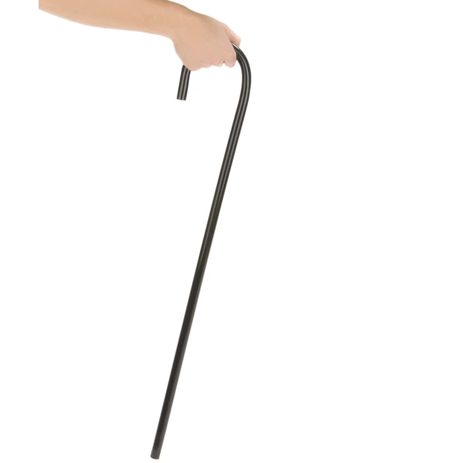 Canne Noire Avec Poignée Courbée 4 Canne Noire Avec Poignée Courbée – Image 2