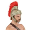 Casque Crête Rouge De Centurion -Boutique De Carnaval D'Halloween Casque crete rouge de centurion