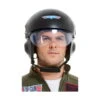 Casque De Top Gun Noir De Luxe, Adulte -Boutique De Carnaval D'Halloween Casque de top gun noir de luxe adulte
