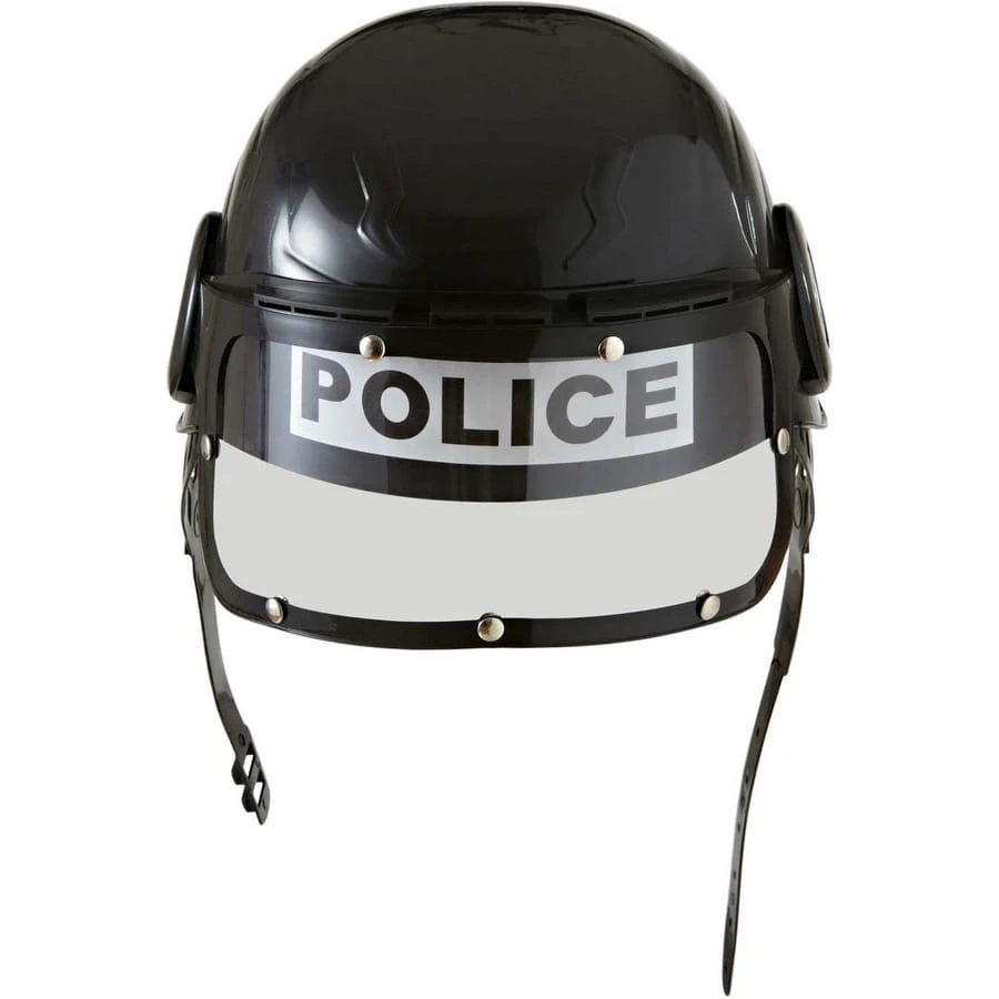 Casque Police Noir Avec Visière, Pour Enfant 5 Casque Police Noir Avec Visière, Pour Enfant – Image 3