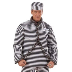 Chaîne De Prisonnier Avec Bracelets, En Plastique 5 Chaîne De Prisonnier Avec Bracelets, En Plastique -Boutique De Carnaval D'Halloween Chaine de prisonnier avec bracelets en plastique 13860