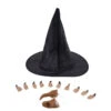 Chapeau, Nez Et Doigts De Sorcière Pour Femme -Boutique De Carnaval D'Halloween Chapeau nez et doigts de sorciere pour femme