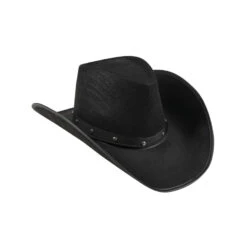 Tenue De Cowgirl Grande Taille -Boutique De Carnaval D'Halloween Chapeau noir de cowboy pour adulte