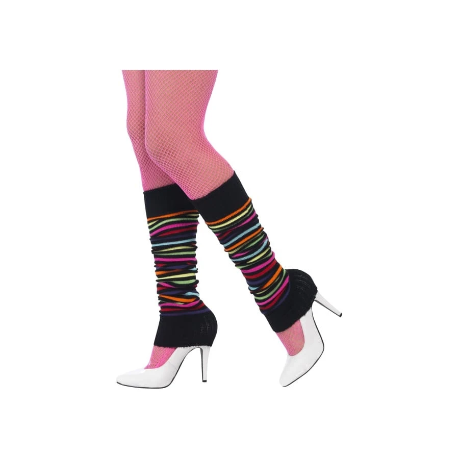 Chaussettes De Danseuse Noires Lignes Multicolores 3 Chaussettes De Danseuse Noires Lignes Multicolores