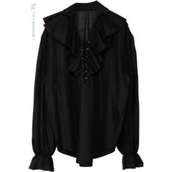 Chemise D'époque Femme De Pirate Noir