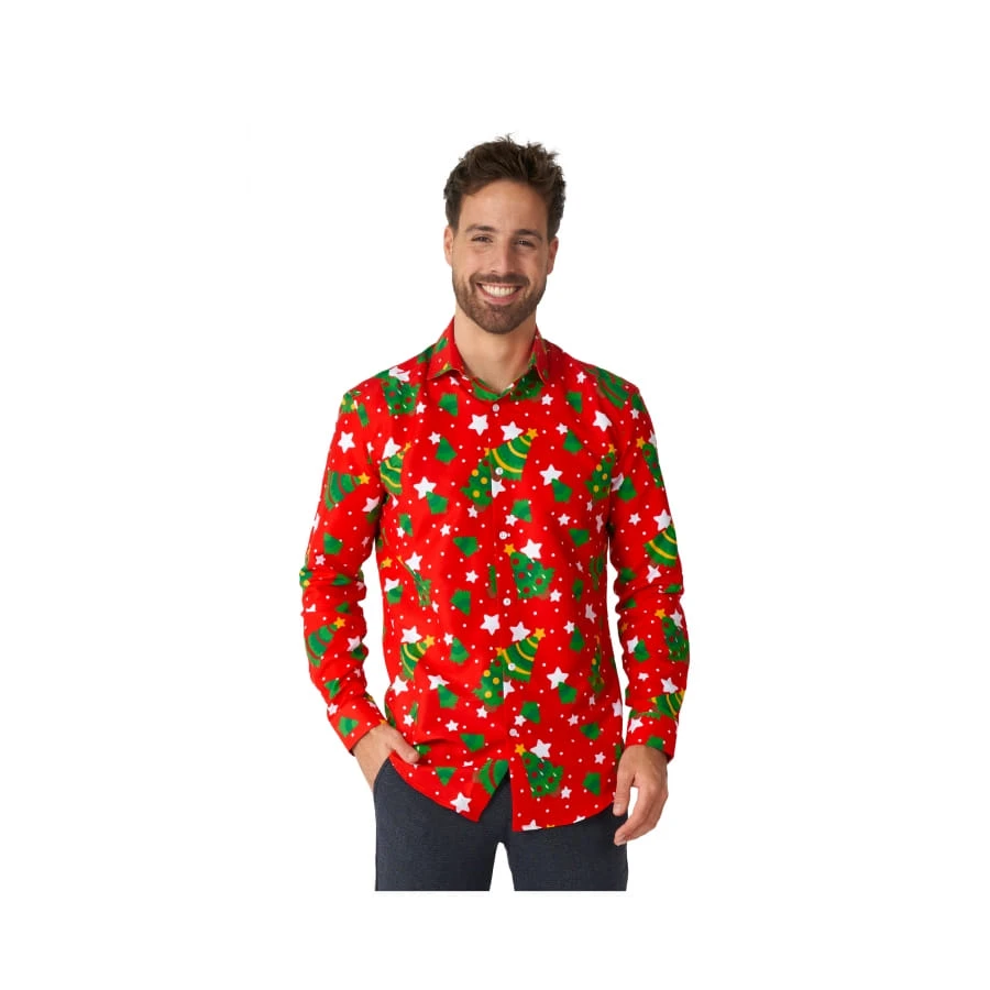 Chemise De Noël Rouge Pour Homme 2 Chemise De Noël Rouge Pour Homme
