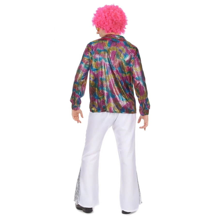 Chemise Disco Multicolore Métallisé Pour Homme 5 Chemise Disco Multicolore Métallisé Pour Homme – Image 3