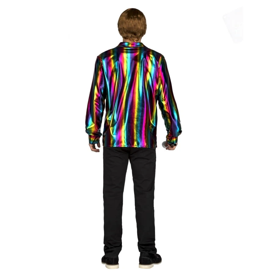 Chemise Disco Multicolore Pour Homme 4 Chemise Disco Multicolore Pour Homme – Image 2