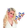 Clip Marin Pour Cheveux Bleu Blanc Rouge -Boutique De Carnaval D'Halloween Clip marin pour cheveux bleu blanc rouge