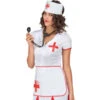 Coiffe, Tablier Et Stéthoscope D'infirmière -Boutique De Carnaval D'Halloween Coiffe tablier et stethoscope d infirmiere