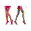 Collants Fleuris Pour Hippie -Boutique De Carnaval D'Halloween Collants fleuris pour hippie